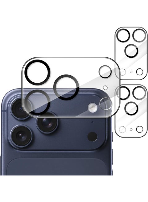 Camera Lens Protector for iPhone 17 Pro Max, 9H Tempered Glass, Anti-Scratch, Case Friendly, Does Not Affect Night Shots, HD Clear (Clear)
